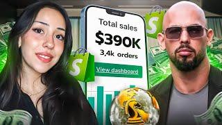 Girl Tries Andrew Tate's Real World Dropshipping Course For 48 Hours