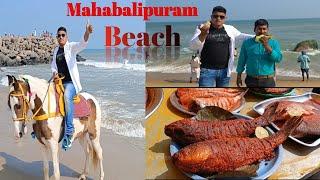 Mahabalipuram Beach   // Aj vlogs  #mahabalipuram #mahabalipurambeach