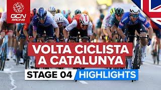 Tight Finish After Frantic Sprint | Volta A Catalunya 2023 Highlights - Stage 4