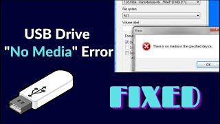 Fix USB No Media Error Or Pendrive 0 Bytes No Media | Tutorial Guide | Rescue Digital Media