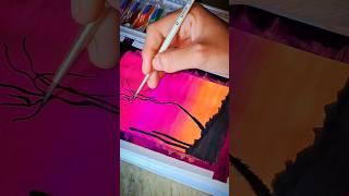 Easy Watercolour Painting  #shorts #art #viralshorts