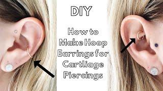 DIY- How to Make an Earring for a Cartilage Piercing// Conch/ Tragus/ Rook/ Helix