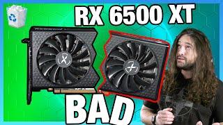 AMD RX 6500 XT is Worse Than 2016's GPUs: Benchmarks vs. GTX 1060, 970, 960, & RX 580