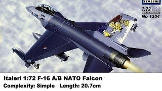 Italeri 1:72 F-16 A/B NATO Falcon Kit Review