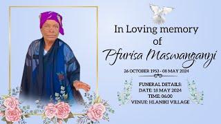 FUNERAL SERVICE OF PFURISA MASWANGANYI