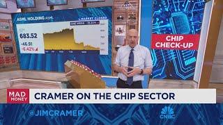 Jim Cramer talks chip stocks after ASML's disappointing results