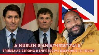 A Muslim Dad & Atheist Son Reacts To: Watch Trudeau speak directly to Trump during blistering speech