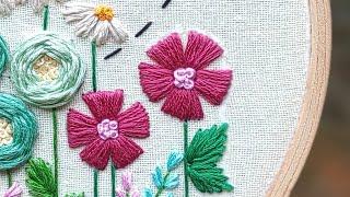 Easy Satin Flower Embroidery / Gossamer