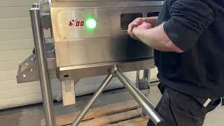 Mohn Turnstile with Soap Dispenser - Two-Lane Hygiene Control System Demo | ERY Food Machinery