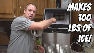 Joy Pebble Commercial Ice Maker Review - Make 100 lbs of cubed ice!