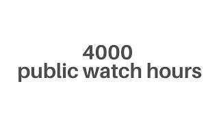 Get 4000 Watch Time