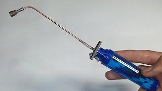 How to make mini gas torch - homemade gas torch - DIY lighter