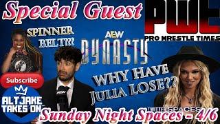 SNS (4/6) - CLIP! @ProWrestleClips & MJ from NJ Join! Athena Spinner Belt? WHY Make Julia Hart LOSE?