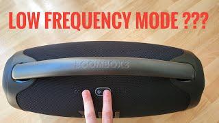 JBL Boombox 3 has LOW FREQUENCY MODE !?