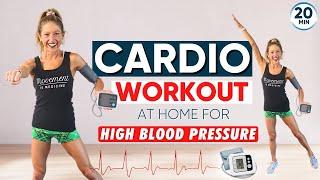 Cardio workout at home for high blood pressure (LOW IMPACT!)