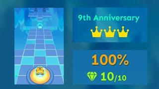 『 Rolling Sky Edit 』9th Anniversary (not Official) 100% All Gems & Crowns | A7M