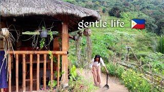 A day in my life alone in my tiny bamboo house