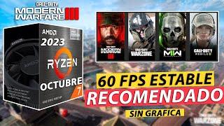 MEJOR Configuracion Procesador Ryzen 7 5700G 60 FPS estable |Warzone 2 - Octubre 2023