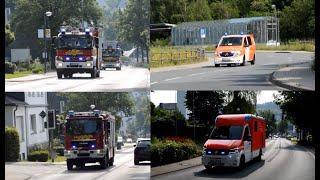 BMA in Fachklinik | Freiwillige Feuerwehr Bigge-Olsberg + RD Olsberg auf Einsatzfahrt