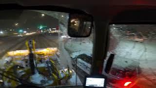 Repairing Loader and Clearing Snow in Snowstorm | Operator POV - Snow Removal