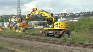 Gleisbauarbeiten am alten Bahnhof  Hattingen