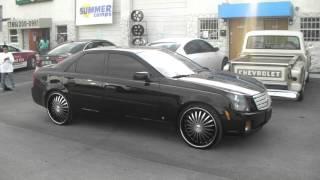 877-544-8473 22 Inch U2-29 Black Rims Cadillac CTS Wheels Free Shipping Call us