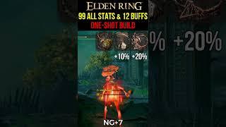 Elden Ring - Giant-Crusher One-Shot Build with 99 stats & 12 Buffs #eldenring #gaming #shorts