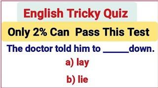 English Grammar And Vocabulary Tricky Quiz ️ Only 2% Can Pass This English Test .