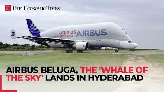 Airbus Beluga, the 'Whale Of The Sky' lands at Rajiv Gandhi International Airport in Hyderabad