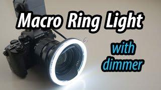 3D Printed Macro Photography Ring Light