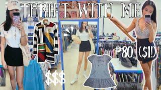 Thrift with me *SHOCKING* $1 Finds!  Try-On Haul! ukay ukay Hual