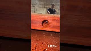 Red Rosewood Door with Screw Reinforcement. #viralvideo #viralshorts