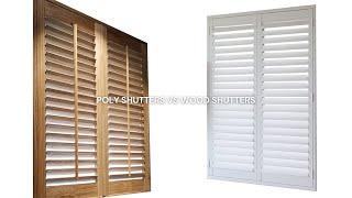 Poly vs. Wood Plantation Shutters: Which is Best?