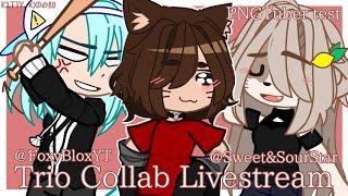 GACHATUBERS TRY LIVESTREAMING!! || Trio Collab LIVESTREAM || PNGTuber test