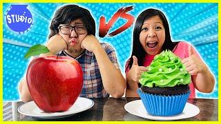 Healthy Food vs Unhealthy Food Challenge with Ryan’s Mommy & Daddy!