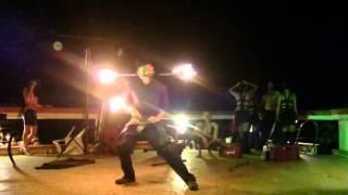 Pyrodanza Multi-staff Contact Fire Show