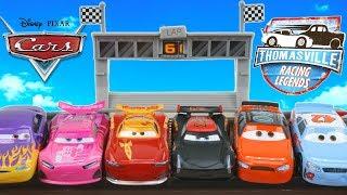 Disney Cars Thomasville Racing Legends Piston Cup Racers Next Gen Race in Speedway