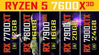 RX 7700XT vs RX 7800XT vs RX 7900 GRE vs RX 7900XT vs RX 7900XTX || NEW DRIVER ||