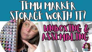 Is the Temu Desktop Alcohol Marker Storage Rack Organizer Worth Buying? Assemble & Review With Me