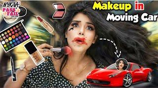 Full Face Makeup In A Moving Car | Pass Or Fail Challenge Ft. @PragatiVermaa | Nykaa