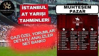 GAZİ KOŞUSU TAHMİNİ net analizler İSTANBULAt Yarışı Tahminleri