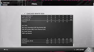 MLB the show 24  classic teams  1998  White sox  vs-  Marlins