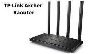 TPLink Archer C6 Gigabit MUMIMO Wireless Router Dual Band 1200 Mbps WiFi Speed 5 Gigabit Ports 4 Ext