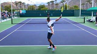 Nick Kyrgios & Jeremy Chardy | IW Court Level Practice [4k 60fps]