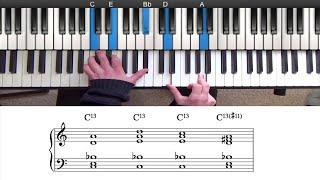 How to Play Jazz Piano Chord Extensions - Fast and Easy