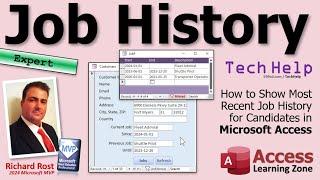 How to Show Most Recent Job History for Candidates in Microsoft Access