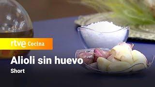 Alioli sin huevo: La receta original  #ComoSapiens #RTVECocina #ShortsRTVE