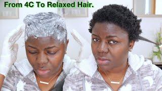 Yes I Did It: I Relaxed My 4c Hair | Dilias Empire.