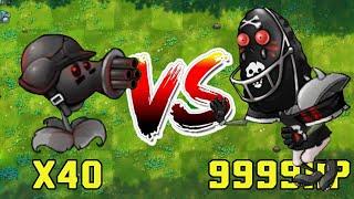 PVZ Fusion Challenge - 40 Plants Fusion Vs Black Olive Tall-nut Zombie 99999HP - Who Will Win?