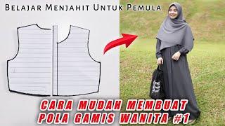 Menjahit Baju Gamis Wanita - Bagian 3 - Cara Membuat Pola Dasar Gamis Wanita